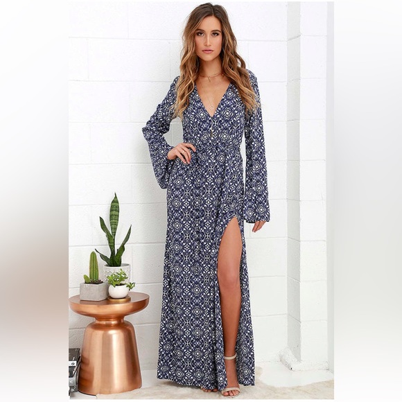 Mandala Daydream blue print maxi dress - Picture 3 of 3